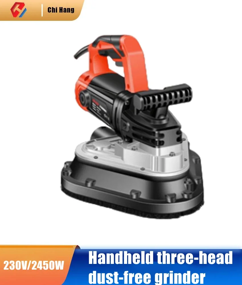 

Handheld Three-head Dust-free Sander Floor Edge Concrete Wall Cement Floor Renovation Edge