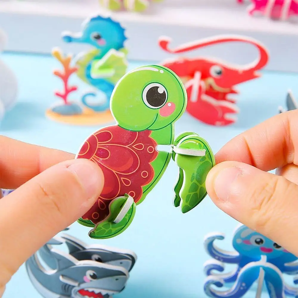 Goodie Fillers Dinosaurs Foam Puzzle 3D Insect Animal Educational DIY Paper Jigsaw Mini Kindergarten Paper Puzzles Party Favors