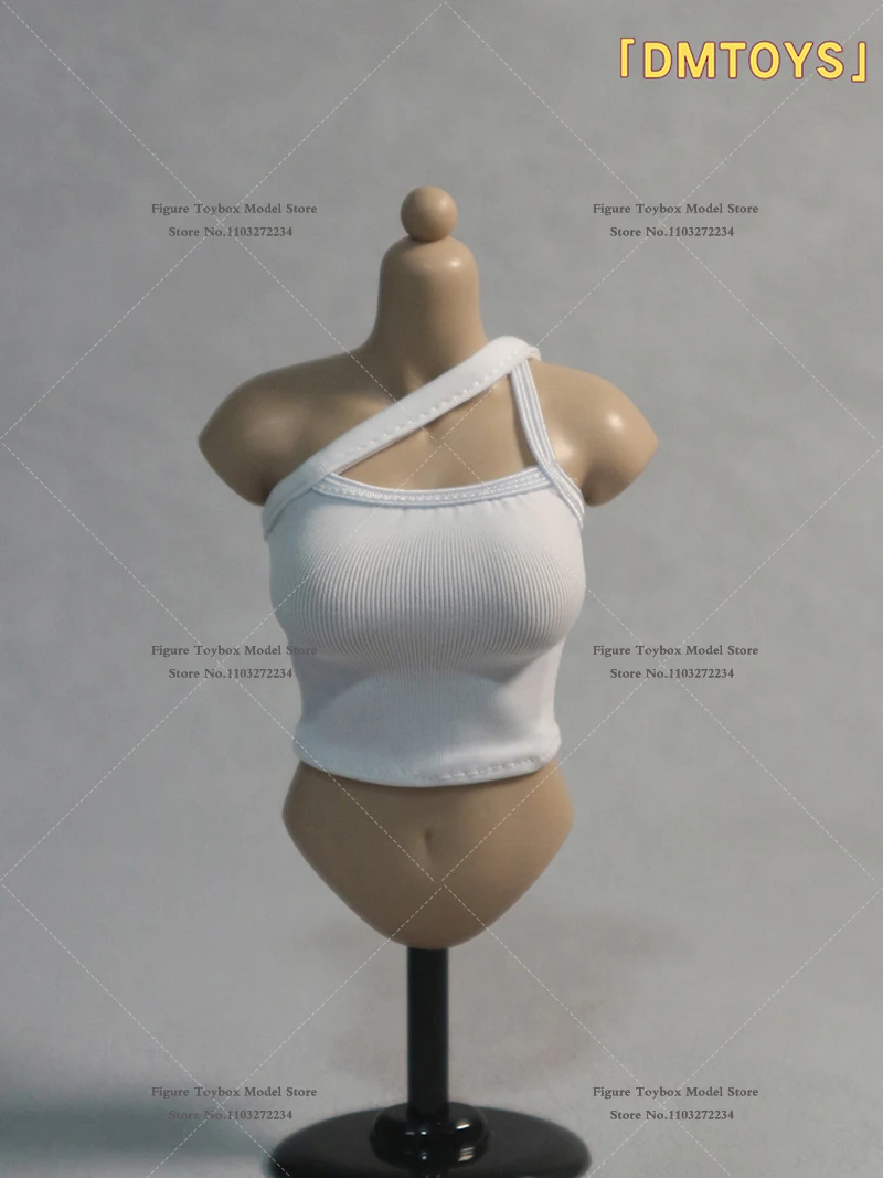 

Черный, белый, серый 1/6, женский солдат на одно плечо, сексуальный жилет на подтяжках, верхняя одежда, аксессуар для украшения тела солдата 12 дюймов