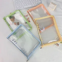 A5 A6 Zipper Binder Photo Card Collection Book Postcard Organizer Diary Notebook School Stationery