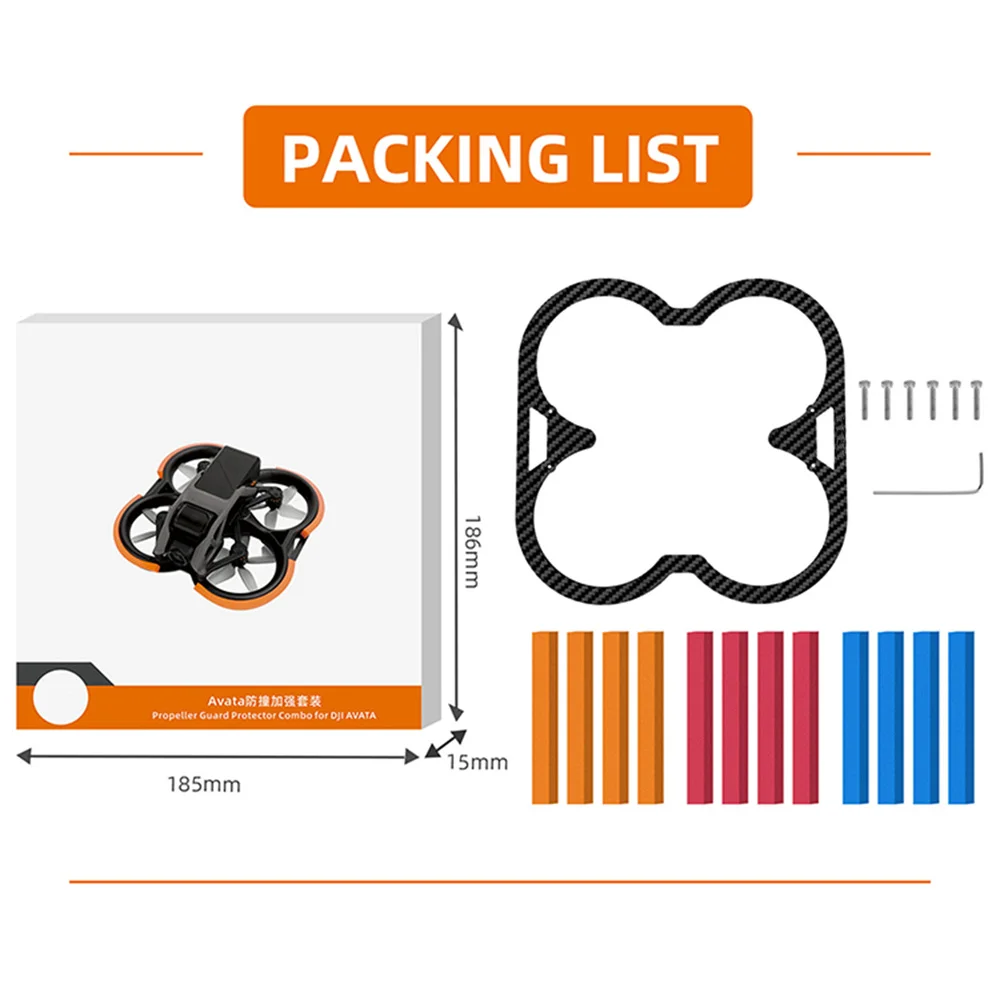 المروحة الوفير الحرس ل DJI AVATA المضادة للتصادم بار حلقة المروحة حامي مكافحة قطرة غطاء للحماية الطائرة بدون طيار اكسسوارات