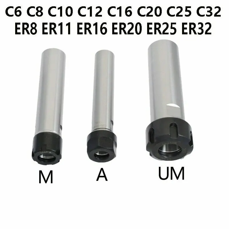 

Collet Chuck Holder CNC Milling Lengthen Tool carrier C6 C8 C10 C12 C16 C20 C25 C32 ER8 ER11 ER16 ER20 ER25 ER32 60L 100L 150L