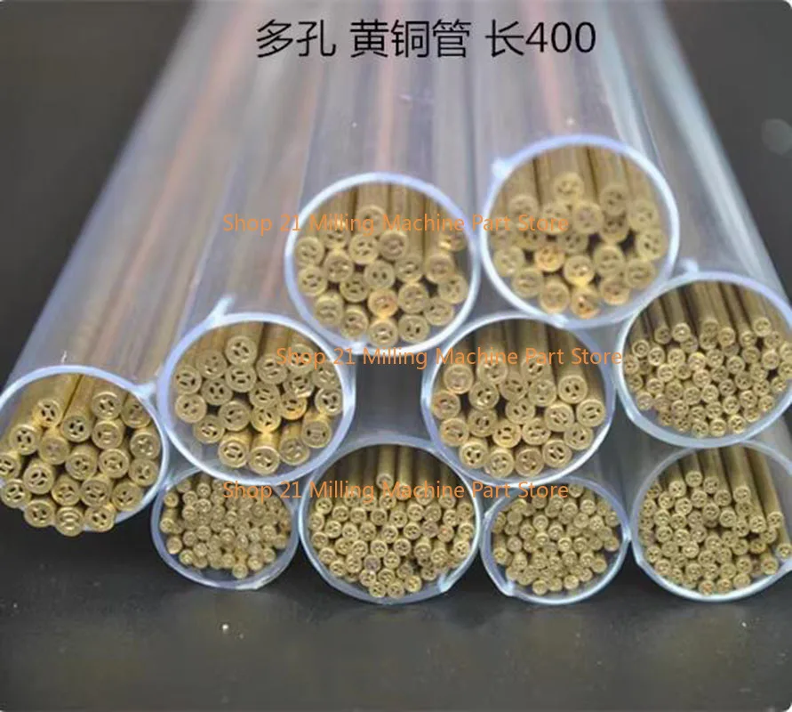 1.0mm -3.0mm 길이 400mm 드릴링 황동 전극 튜브 다중홀 4홀 직경 WEDM 드릴링 머신용