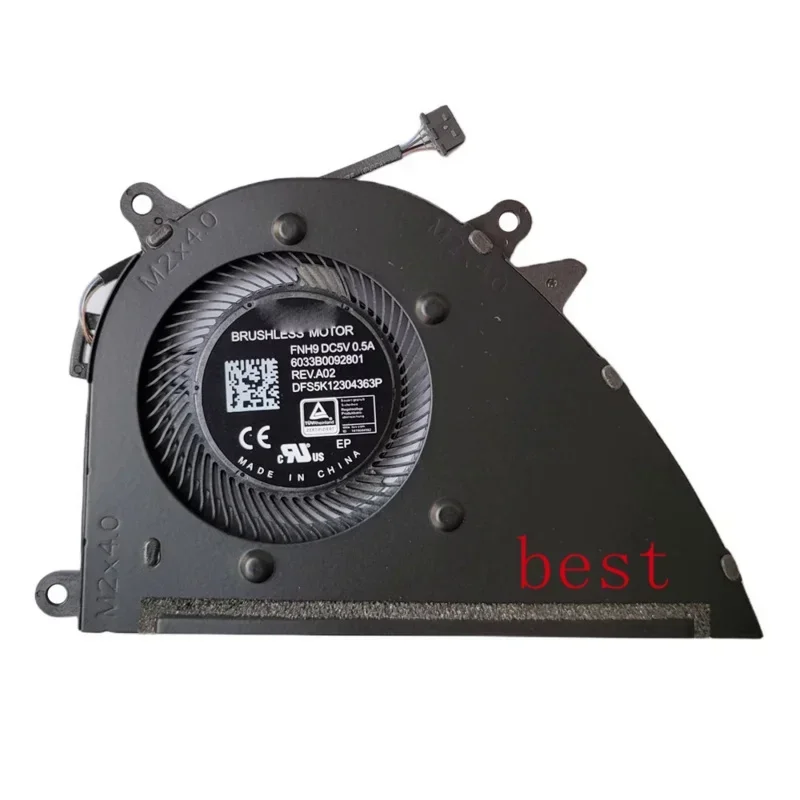 

FORNew CPU Cooling Fan for HP ProBook 470 G8 G9 ENVY 17-CN 17-CP 17-DN