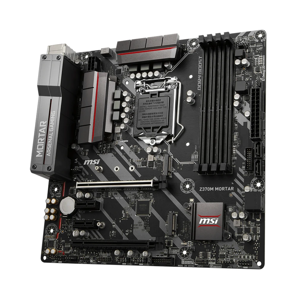 ASRock Z370M Pro4 Motherboard Support i9-9900KF i7-9700K i5-9600 CPU LGA1151 4×DDR4 DIMM 64GB 4xM.2 NVME Intel Z370M Mainboard