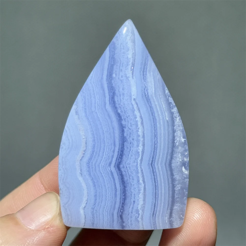 Noble Blue Lace Free-Form Torch Natural Mineral Crystal Aura Meditation Healing Prayer Energy Lucky Home Decoration Holiday Gift