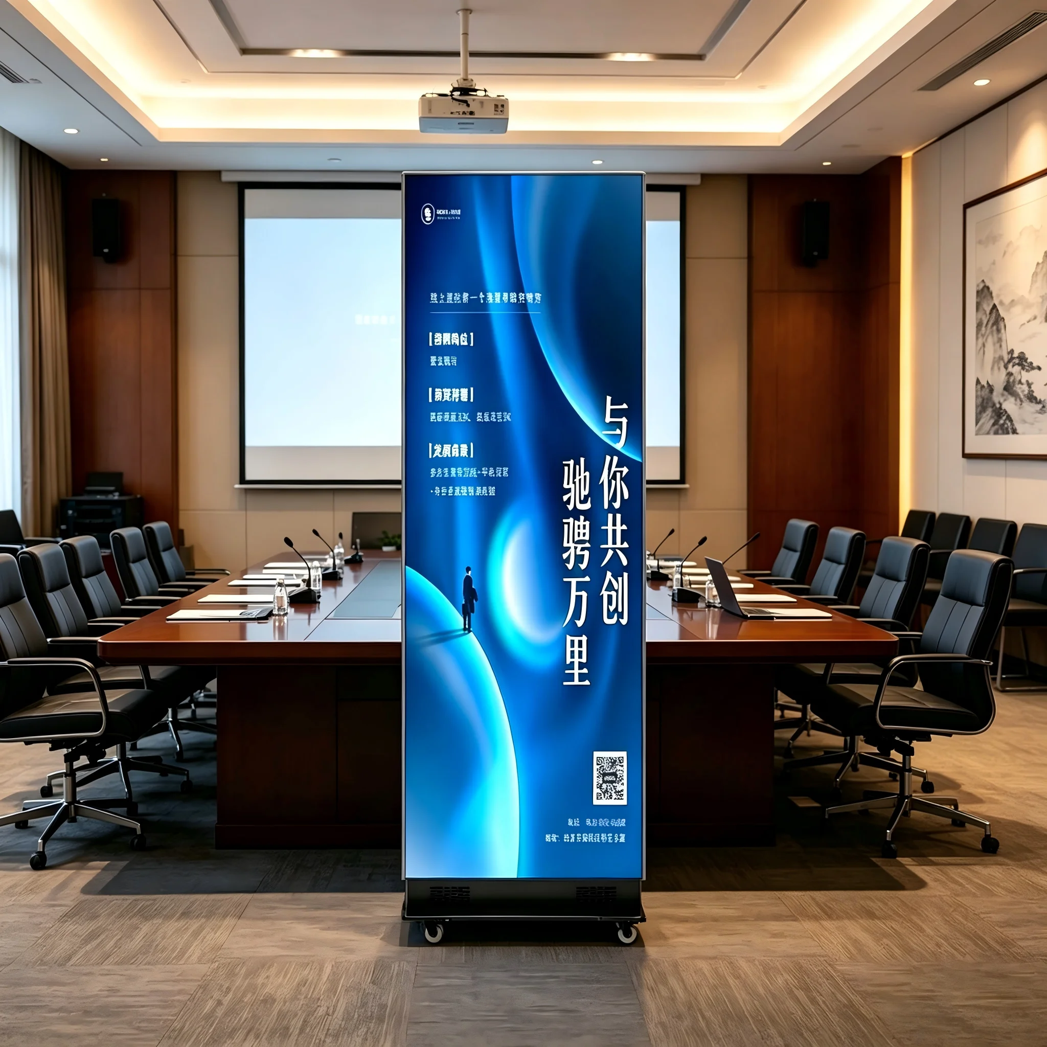 Custom-built LED Displays With Waterproof Protection 3-year Warranty. GOB P1.2 P1.5 P1.8 P2.5 Foldable Indoor Poster Display Scr