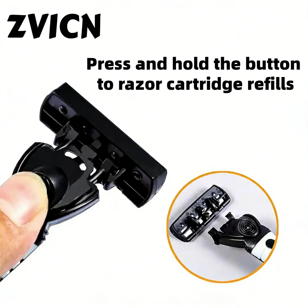 Shaver Brand New Design Men Razor Shaving Three Layer Shaver Reusable Razor Imported Blade Multi Tool Head Replace