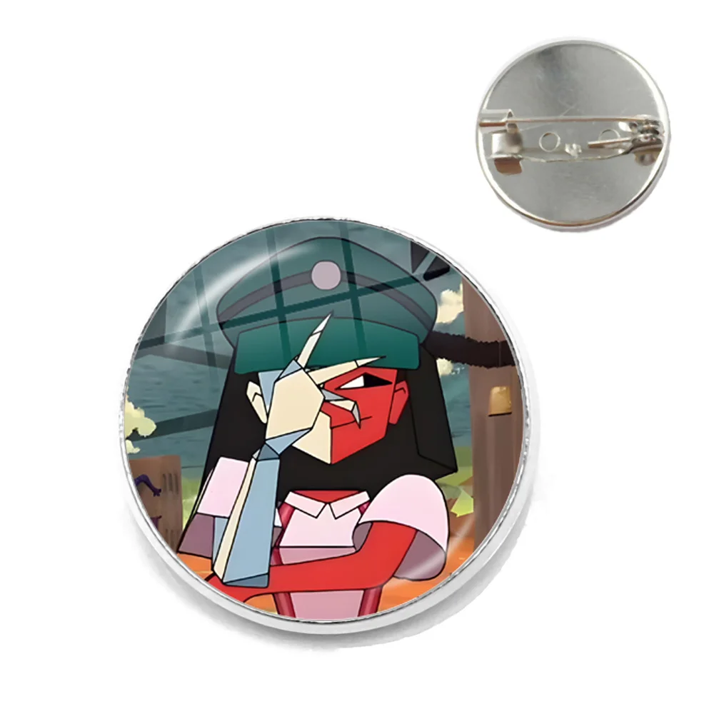 GAME ENA Dream BBQ Badge Brooches Breastpin for Backpack Clothes Decoration Abstract Girl Ena Cosplay Pin Props Gift Lapel Pin