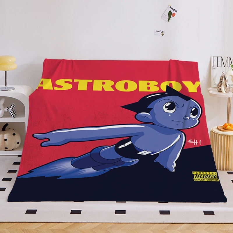 

King Size Blanket Sofa Winter B-Astro Boy Microfiber Bedding Warm Bed Fleece Camping Custom Nap Anime Fluffy Soft Blankets