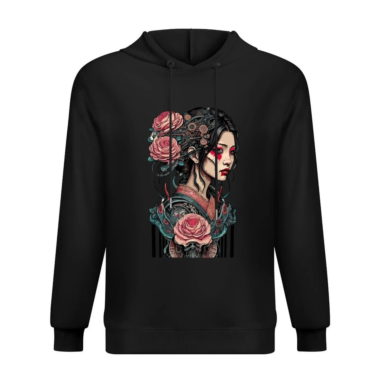 

Cursed Presence: Battling the Fiendish Oni Hoodie mens clothing clothes for men japanese style autumn jacket men men hoodie