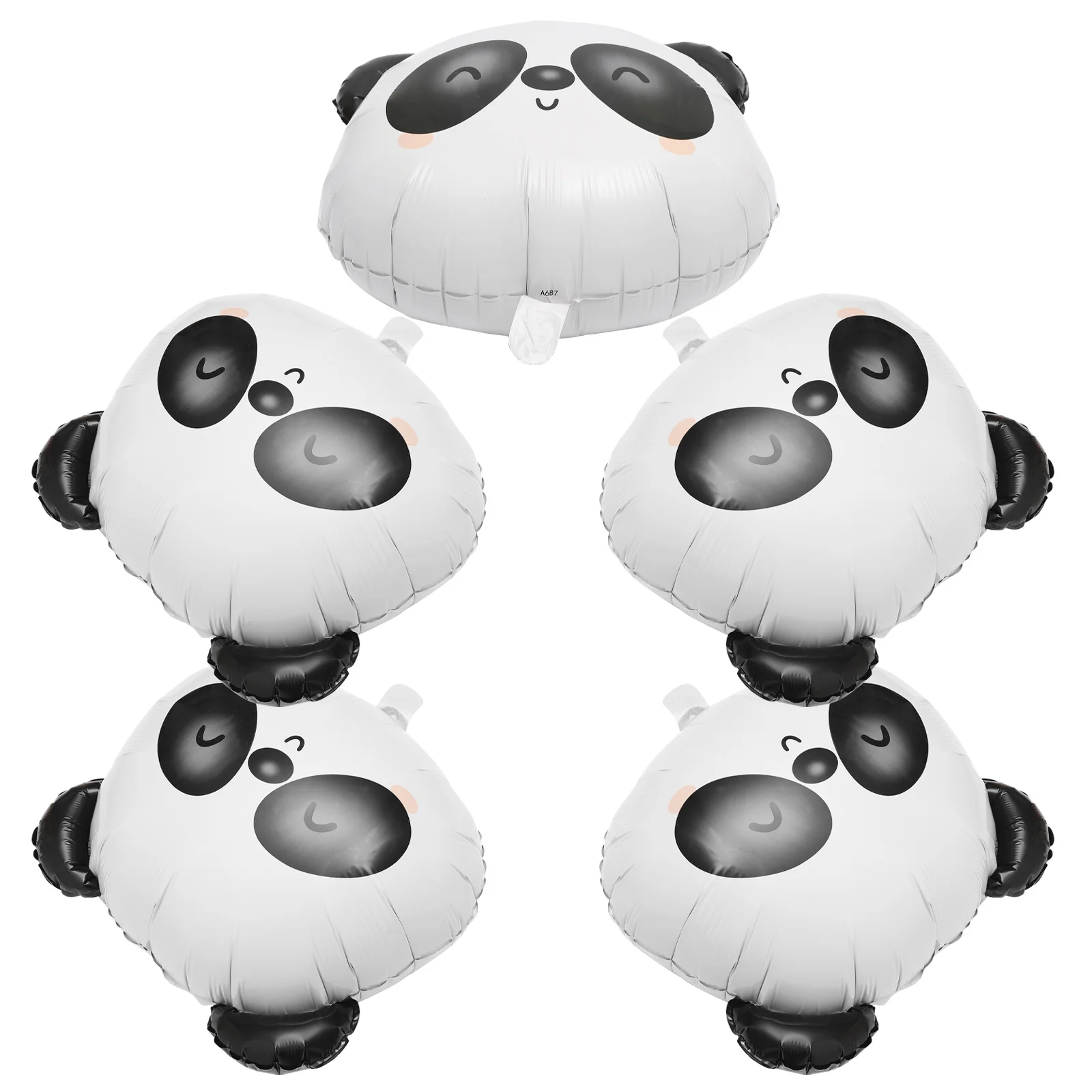 

5pcs Panda Balloon Foil Inflatable Decoration For Birthday Party Cartoon Shaped Balloons Party Supplies Decorative Ornaments