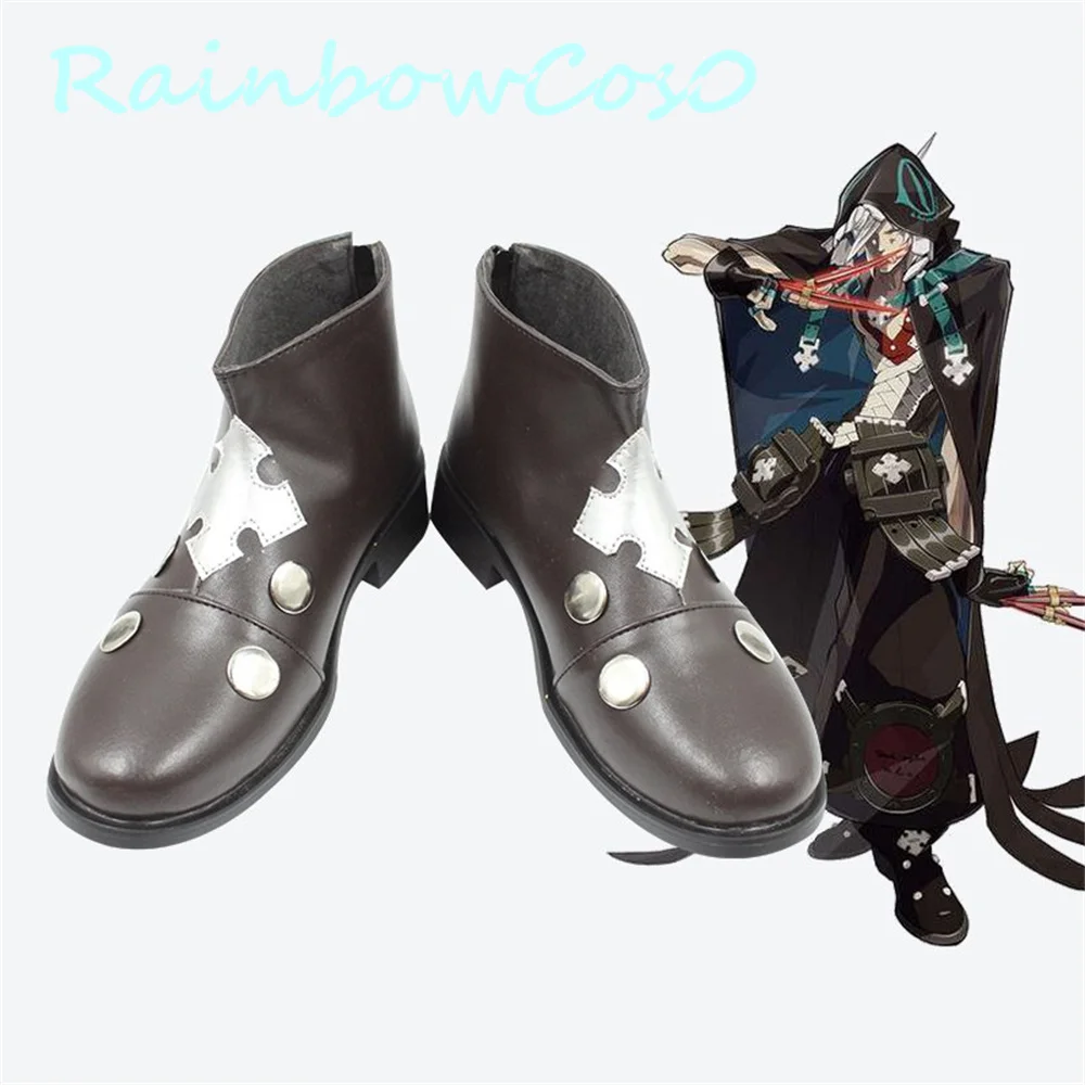 

Guilty Gear ravenm Raven Cosplay Shoes Boots Game Anime Halloween Christmas RainbowCos0 W3030