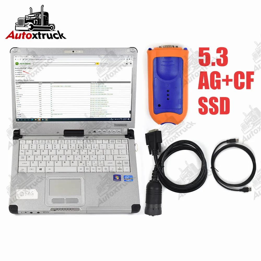 CFC2 Laptop 5.3 AG CF Edl v2 advisor Agricultural Construction equipment diagnostic kit Electronic Data Link diagnostic tool