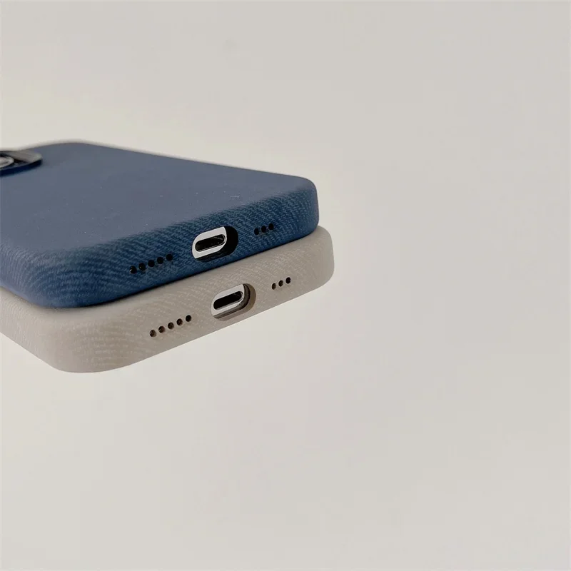 Flannel For Magsafe Phone Case for iPhone 16 Pro Max 15 15Pro 17 Matte Wireless Charging Back Cover Microfiber Protective Shell