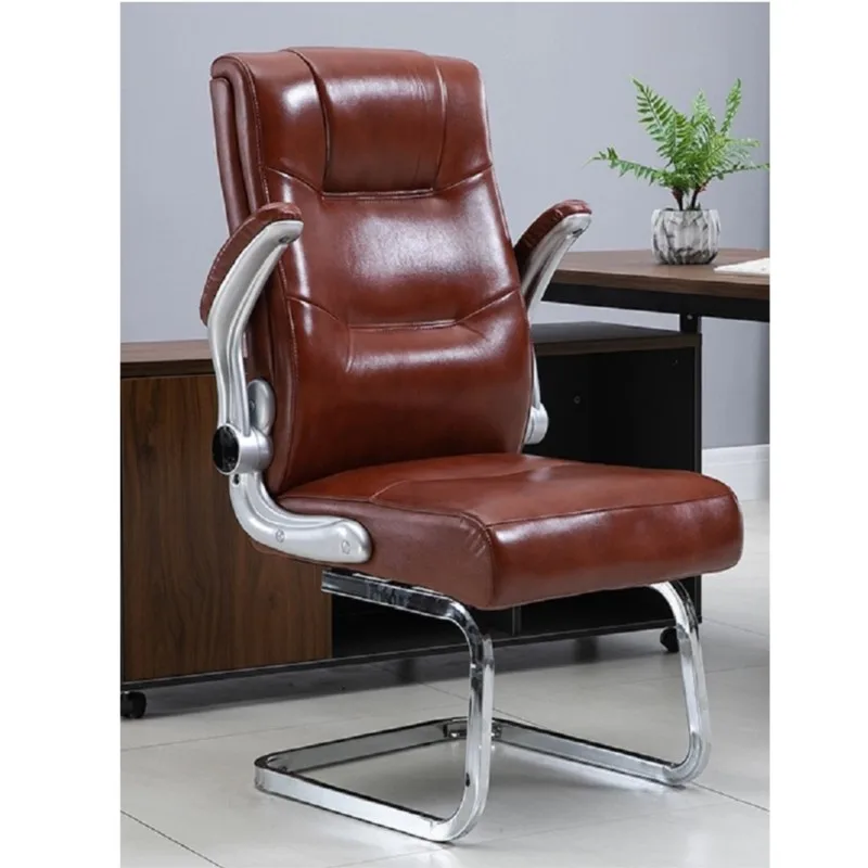 

ArtisticLife Leather Rotating Conference Chair Backrest Mahjong Chair Comfortable Sedentary Office Chair Free Shipping