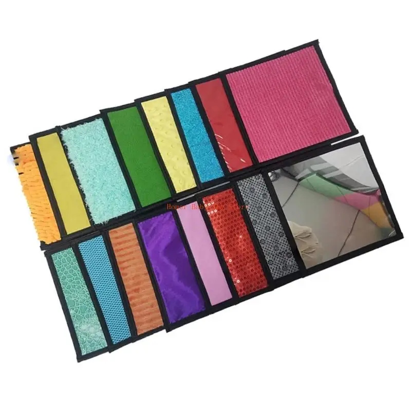 J0PF سجادة تطوير حسي قابلة للغسل بساط لعب لتحفيز اللمس 8/10/14/16 قطعة