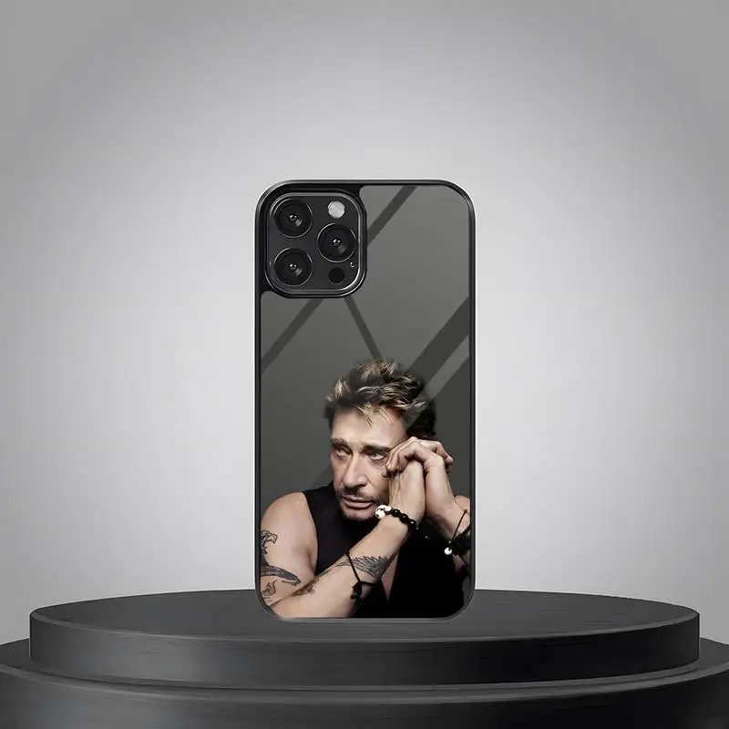 Johnny Hallyday Music Phone Case PC+TPU For Iphone Apple 14 Pro Max 11 13 12 Mini 6S 7 8 Plus X Xs XR SE Luxury Cover