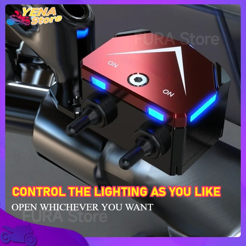 

The universal scooter lighting switch component controller for motorcycles is suitable for Honda,Kawasaki, Suzuki GSX250 BMW SYM