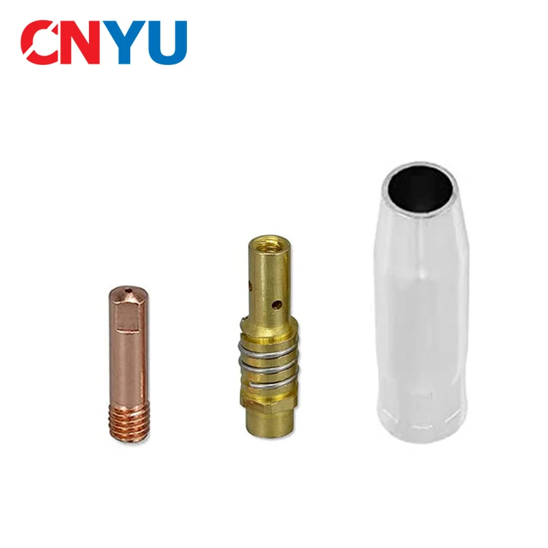 

3Pcs 15AK Welding Torch Consumables 0.6mm 0.8mm 0.9mm 1.0mm 1.2mm MIG Torch Gas Nozzle Tip Holder of 15AK MIG MAG Welding Torch