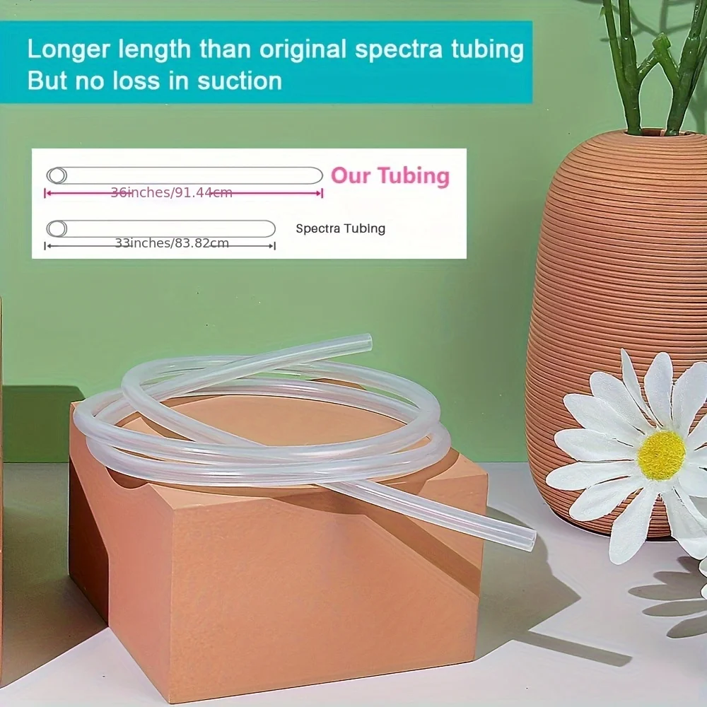 

Силиконовая трубка для молокоотсоса Spectra, не содержит BPA, DEHP, аксессуары для молокоотсоса, сменная трубка с защитой от обратного потока