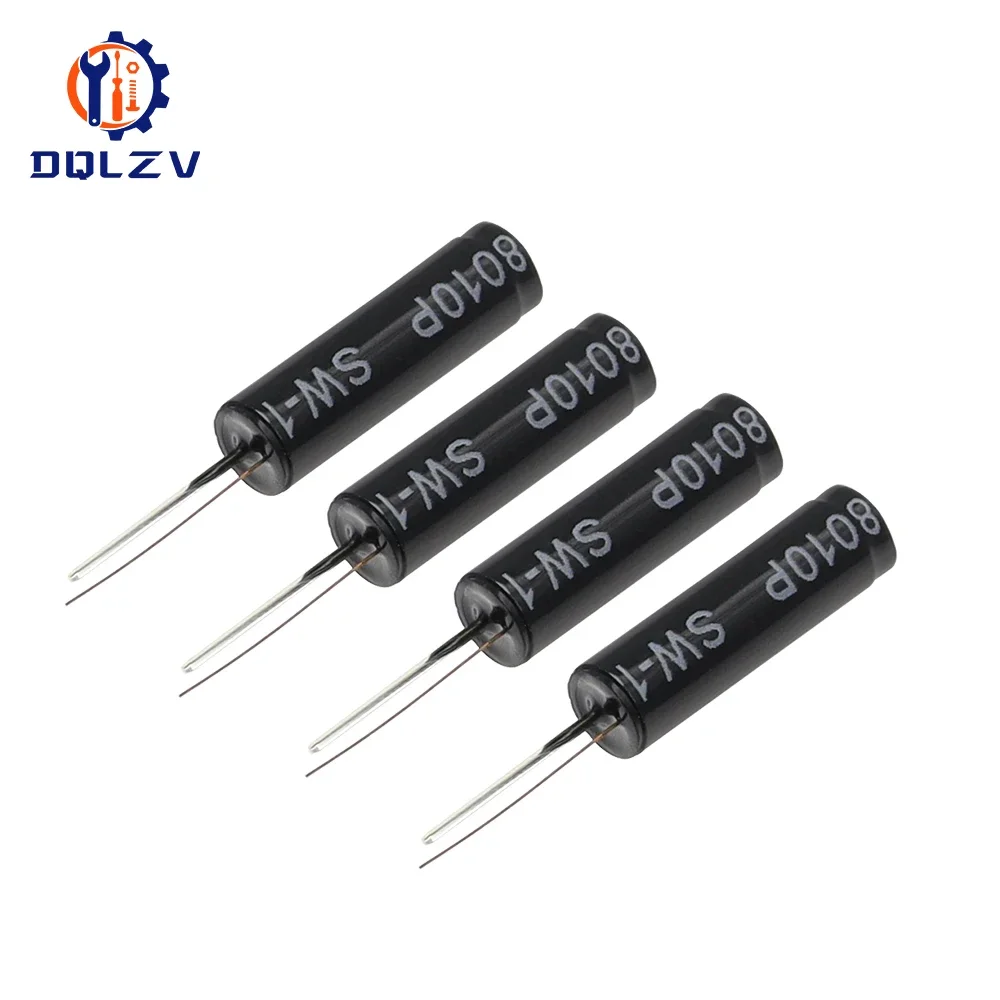 SW-18010P 12V Black Highly Vibration Switch Ball Tilt Double bead Angle Spring Sensor SW18010