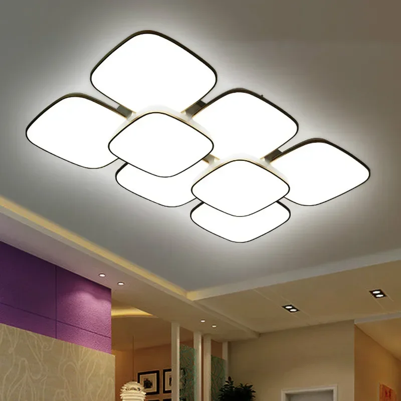 

remote control mounted curved fixture modern led chip dimming acryl round bedroom ceiling lights lighting lamp