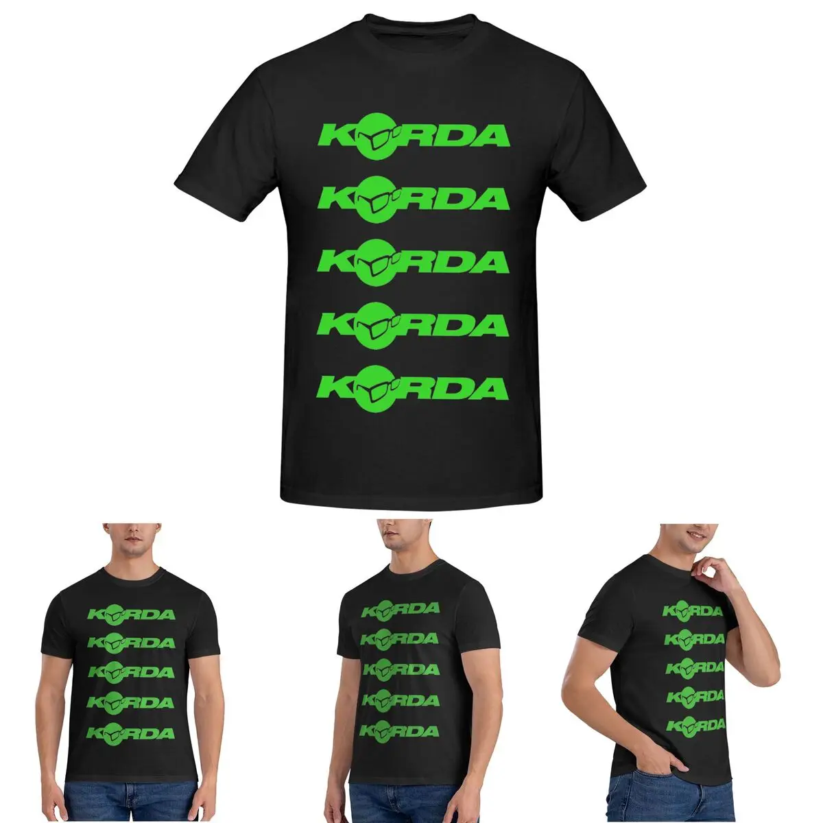 

Korda Fishing Logo T-Shirt for Men Cotton Oversized T Shirts Men's Short Sleeve Crew Neck Summer Clothes Tops S-6XL