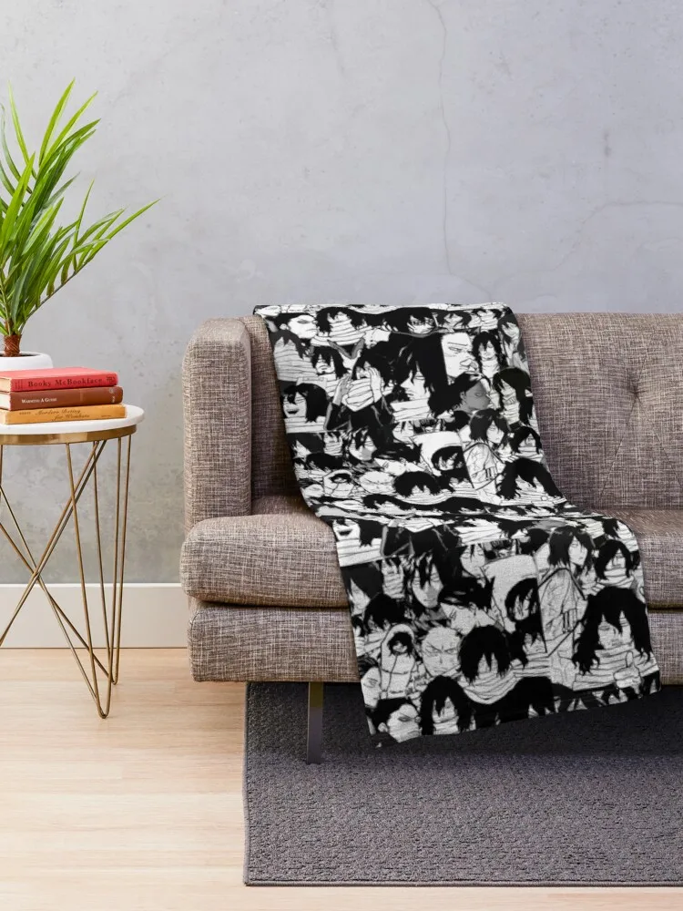 Aizawa Shouta bnha Throw Blanket fluffy blanket moving blanket