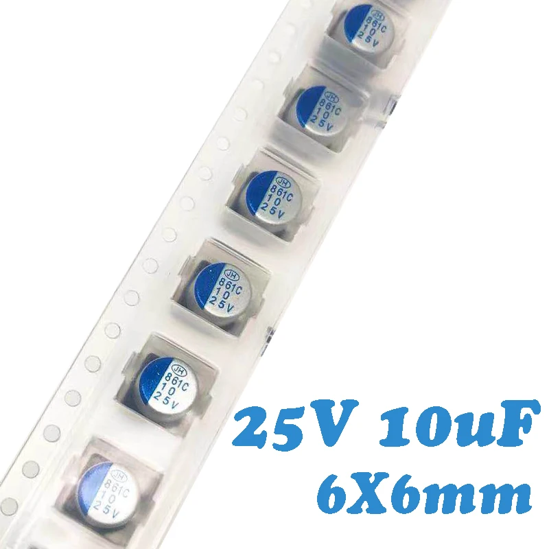 

25V10UF 6X6mm JH SMD Solid state capacitor/solid polymer capacitor 10uf 25V