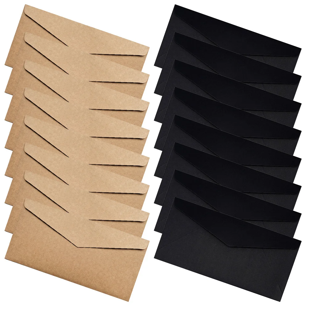 

40 шт. многофункциональных конвертов для приглашений, гладкая бумага, изящные конверты для декора на душ, годовщину, банкет