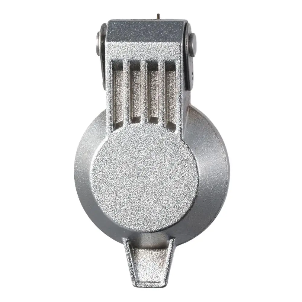 Zinc Alloy Metal Rain Cover Durable Irregular 0.7×0.6inch Tool Box Lock Silver Modern Cam Lock Dust Cover Mechanical Equipment