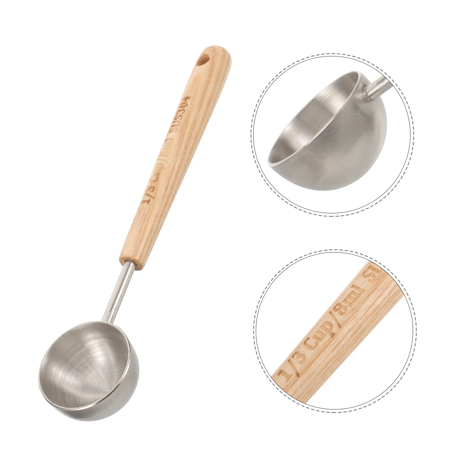 8ml Stainless Steel Measuring Spoon – Matte Minimalist Kitchen Scoop for Cooking, Baking & Liquid Seasonings