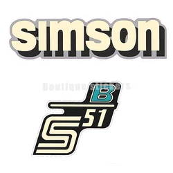 Simson S51B Retro Sticker Set Vinyl Car Accessories Car Window Car Modeling Applique Art Pattern Rear View Mirror Window