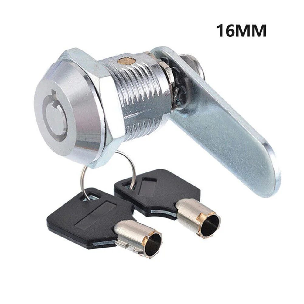 Drawer Cabinet Lock Mail Box Lock 16/20mm Cupboard Door Tongue Lock With 2 Key Filing Cabinet Lock Furniture Hardware 