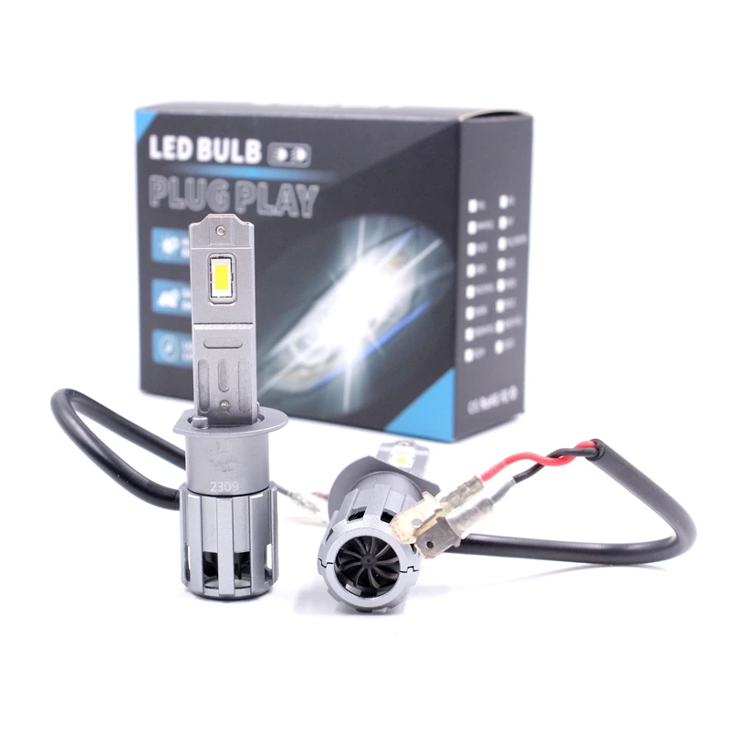 H1 Led Headlight Bulb CSP LED 3570 CHIP Canbus H1 Headlight Fog Light 6000k LED Headlamp Kits