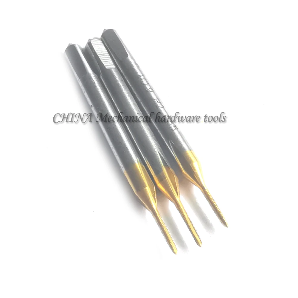 Tin Hss-co Metric threads tap Straight Flute Thread taps M0.8 M0.9 M1 M1.1 M1.2 M1.3 M1.4 M1.5 M1.6 M1.7 M1.8 M1.9 M2