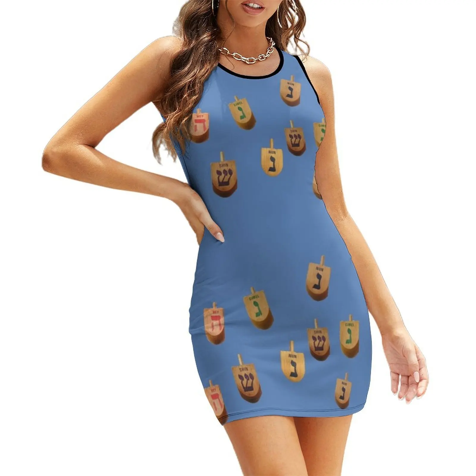 

The dreidel game Sleeveless Sundress Dress woman dresses for womens 2025 dresses korean style luxury dresses