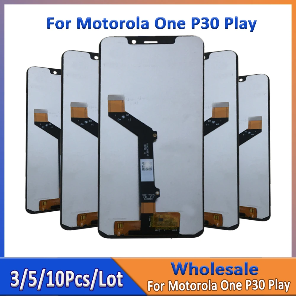 

Wholesale Lot of 3/5/10 For Motorola One P30 Play LCD Screen Assemblies with Touch Digitizer - Replacement For Moto Devices