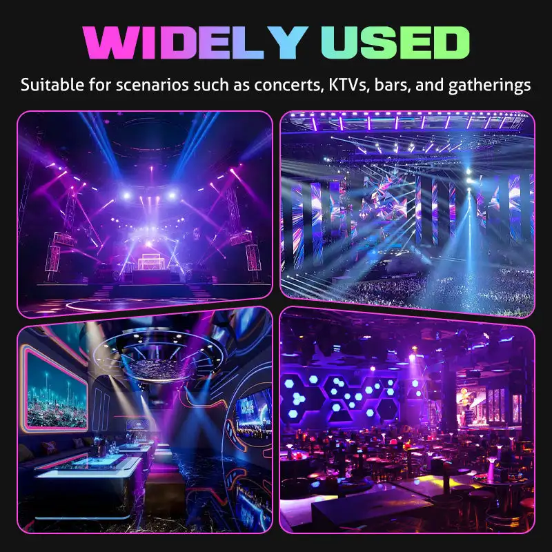 6 رؤساء تتحرك رئيس ضوء شعاع الليزر ستروب تأثير DMX ضوء المرحلة كامل اللون LED شعاع ضوء الدورية DJ ديسكو قضبان الحفلات