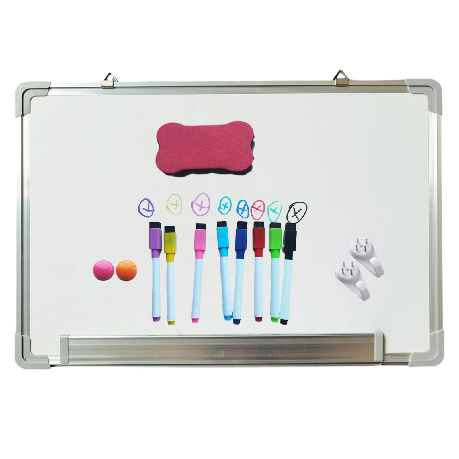 For Wall Large Aluminium School Magnetic Whiteboard Markers Pens Dry Erase Durable Office Home Magnets Kitchen Classroom