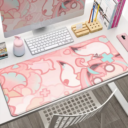 Alfombrilla de ratón con estampado HD Genshin Impact Nata, alfombrilla de ratón para juegos de ordenador portátil Varesa Chasca Xilonen, alfombrilla de escritorio XXL Anime Nata