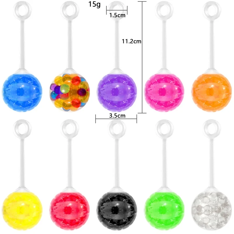 5 Stuks 3.5 Cm Tpr Vinger Bounce Druif Ballen-Volwassen Stress Relief Squeeze Zintuiglijke Speelgoed Kids Verjaardagsfeestje Pinata vulstoffen