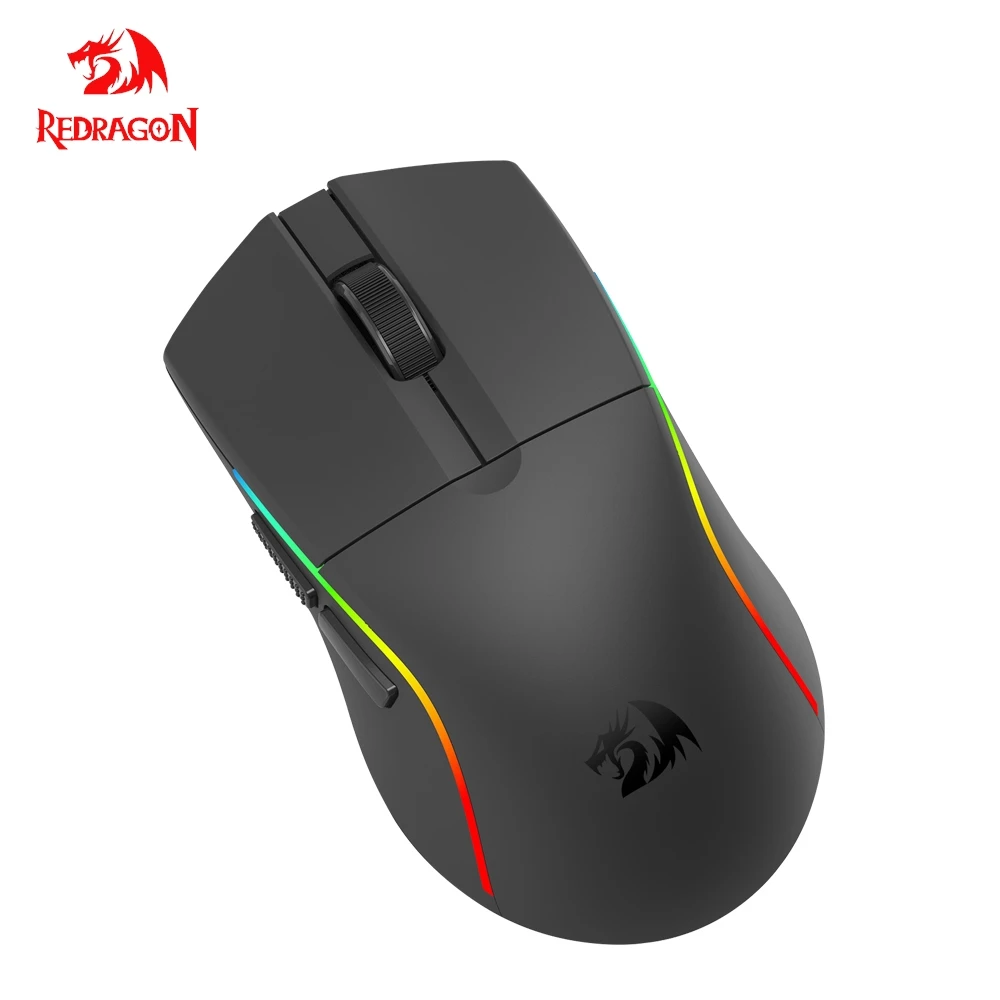 REDRAGON DEICIDE PRO M816 RGB USB compatible con Bluetooth 2,4G ratón inalámbrico para juegos 26000 DPI 6 botones gamer ratones con cable para computadora