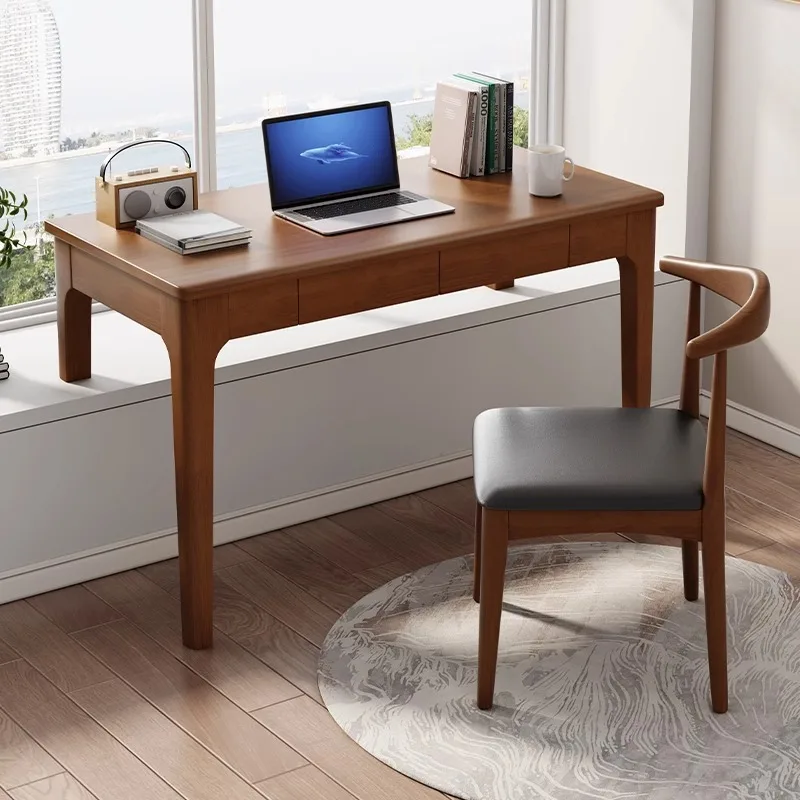 Desk bedroom small apartment sliding window desk home office computer desk student writing