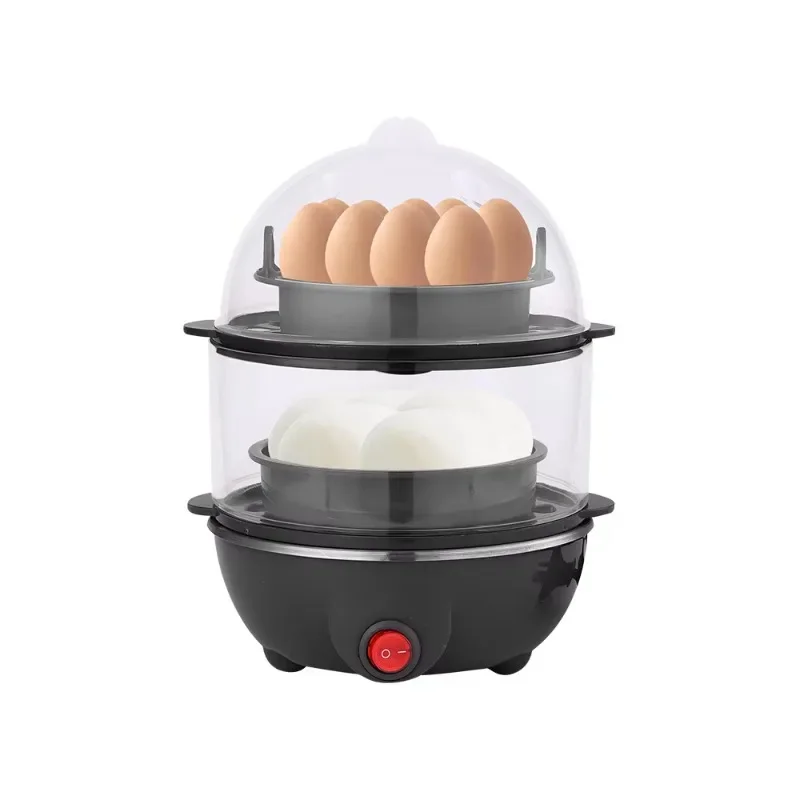 High Quality Home Portable Automatic Mini Egg Cooker Machine Electric Stainless Steel Boiler Deluxe Rapid Egg Cooker