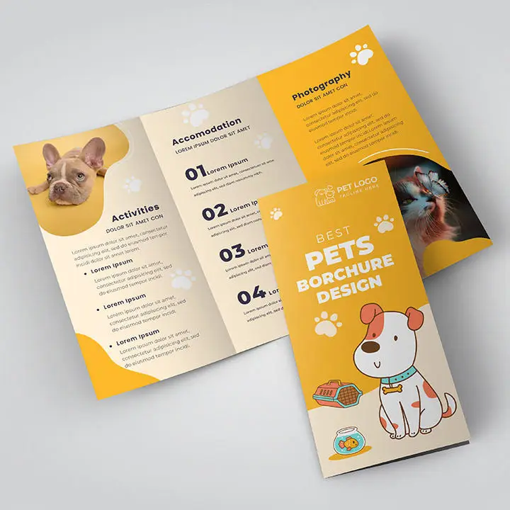 

Customized Design Flyer Printing Service A4 A3 Brochure Printing Art Paper Business Advertising Printing For Company