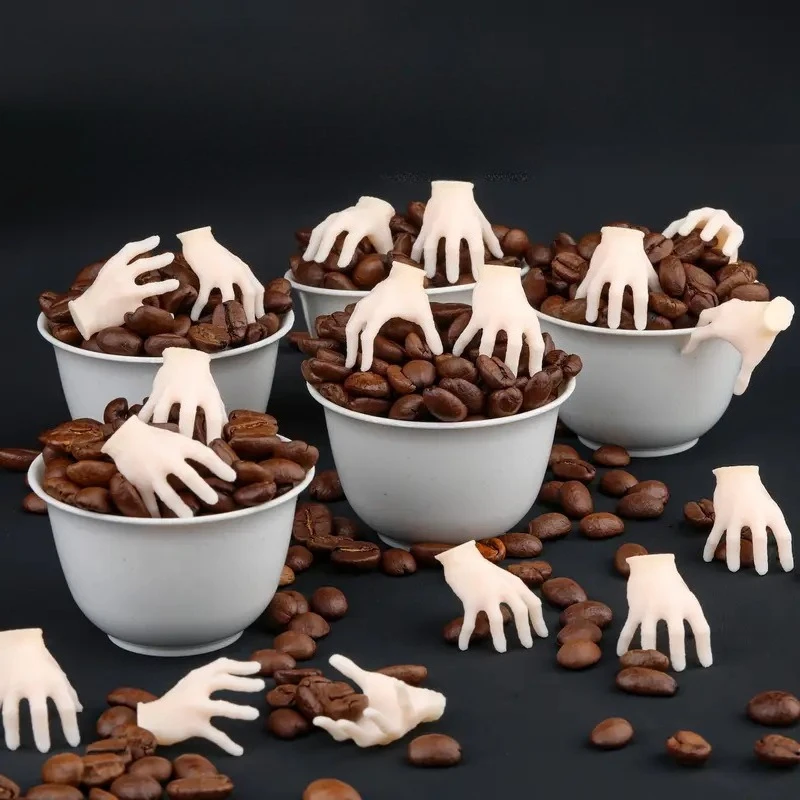 Halloween Hand Ornament Food-grade Eco-friendly Soft Rubber Reusable Without Deformation Realistic Fade-resistant Quirky Toy