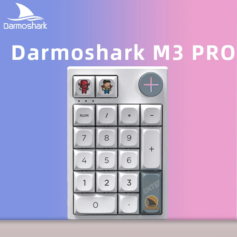 Darmohark-Clavier de jeu mécanique numérique sans fil K3PRO, 19 touches, mini clavier, commutateur Huano, échange à chaud, RVB, Bluetooth, ordinateur portable, PC