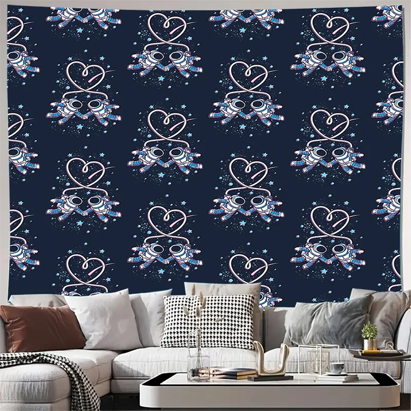 Galaxy Tapestry Space Universe Nebula Celestial Moon Stars Wall Hanging Home Decor Aesthetic Room Divider Backdrop